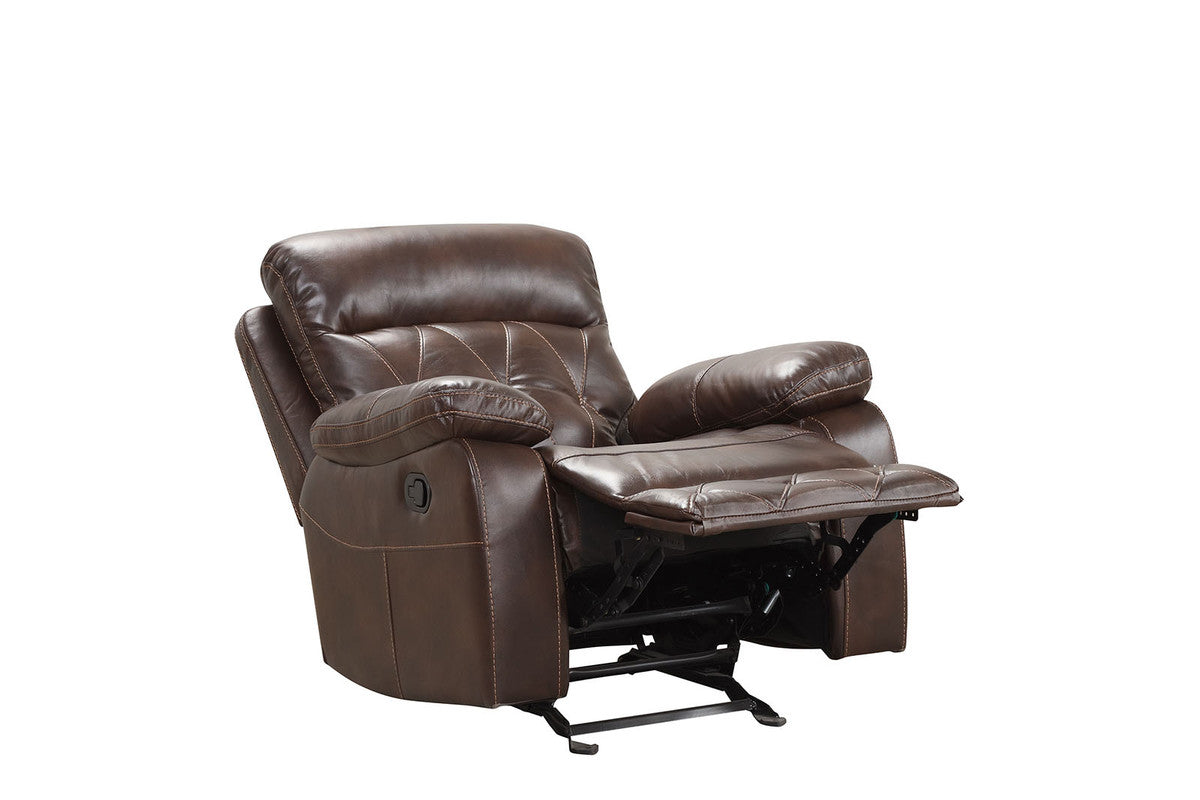 Osias Brown Glider Recliner