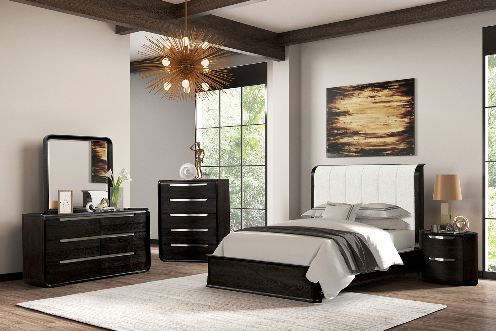 Osterley Black Queen Bed