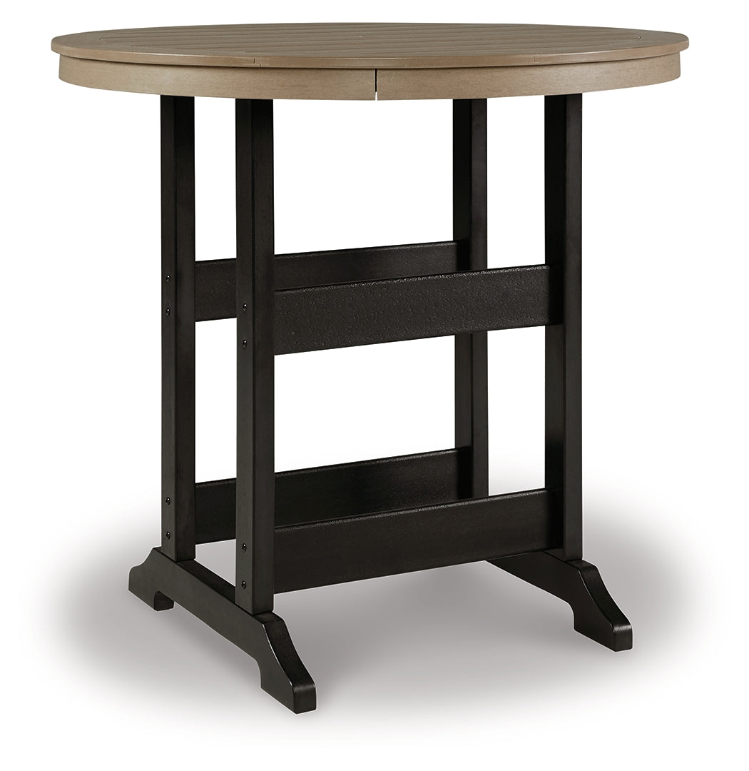 Fairen Trail Round Bar Table w/UMB OPT