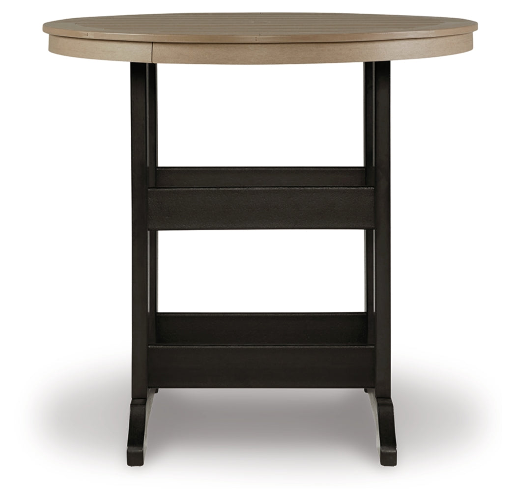 Fairen Trail Round Bar Table w/UMB OPT