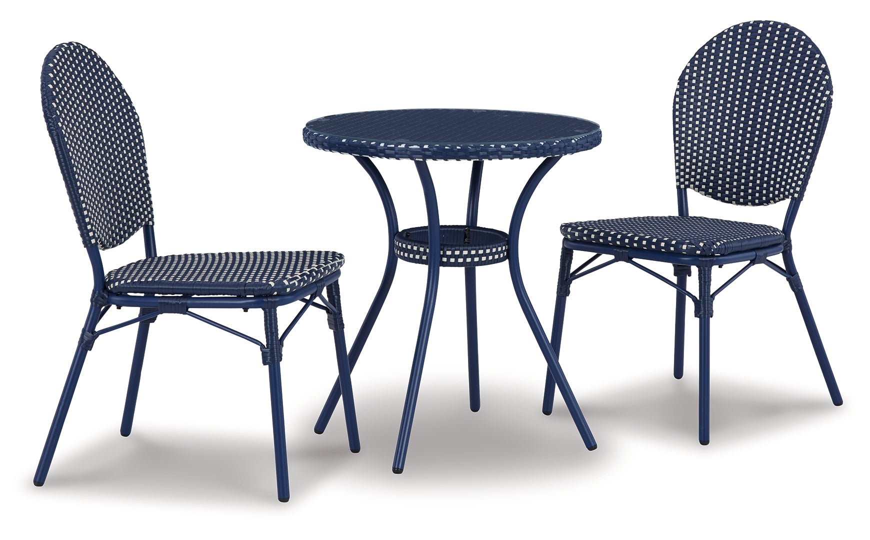 Odyssey Blue Chairs w/Table Set (3/CN)