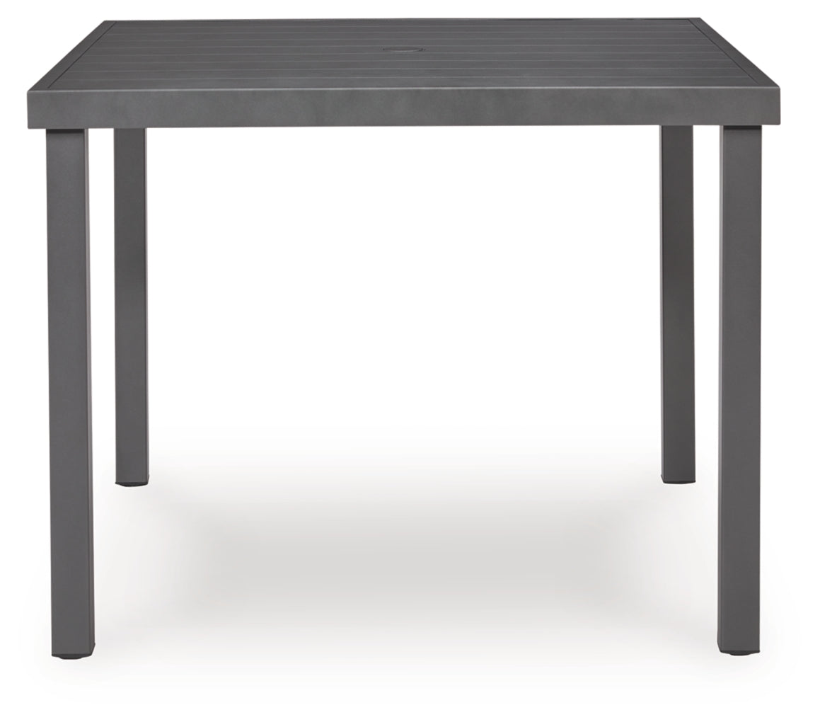 Point Bonita Square Dining Table with Umbrella Option