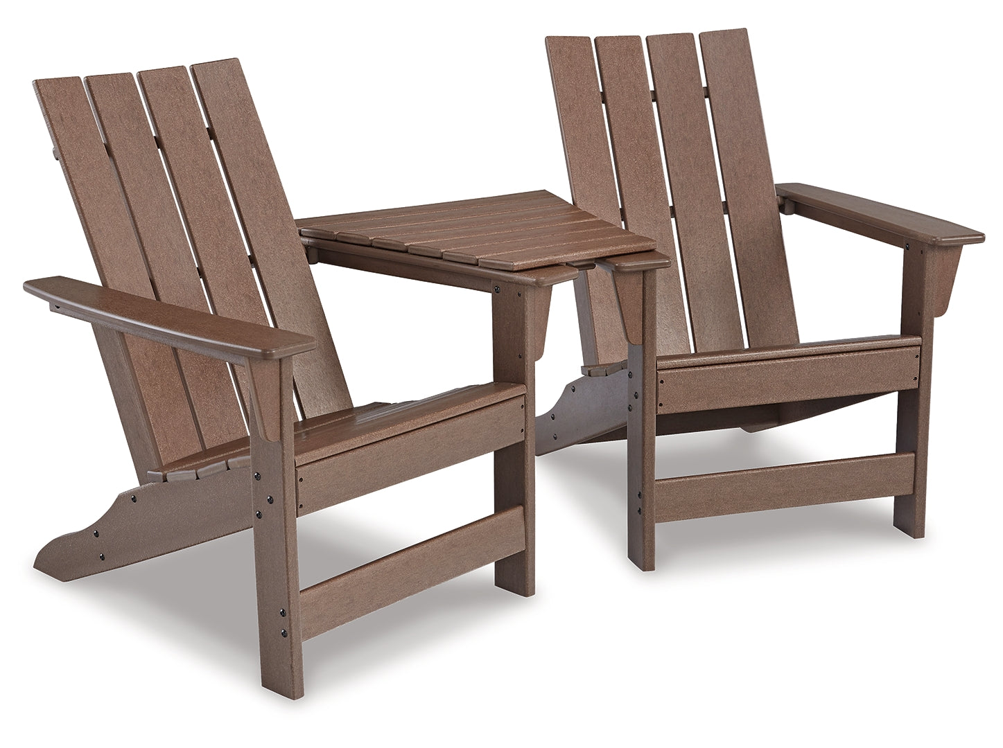 Emmeline 2 Adirondack Chairs with Connector Table