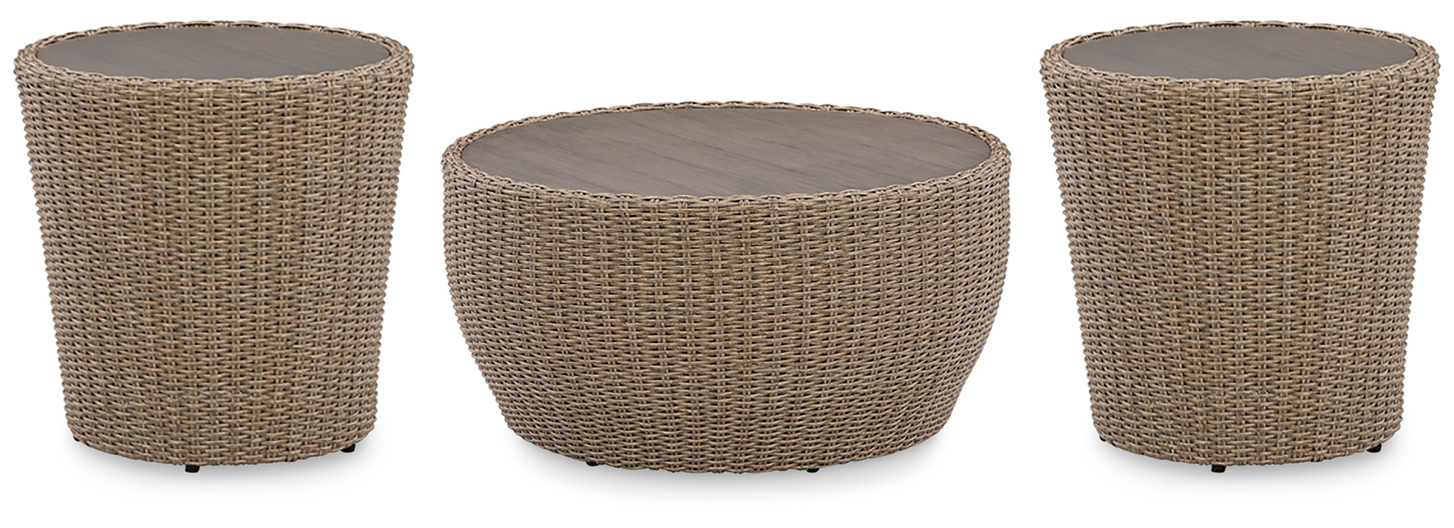 Danson Outdoor Coffee Table with 2 End Tables