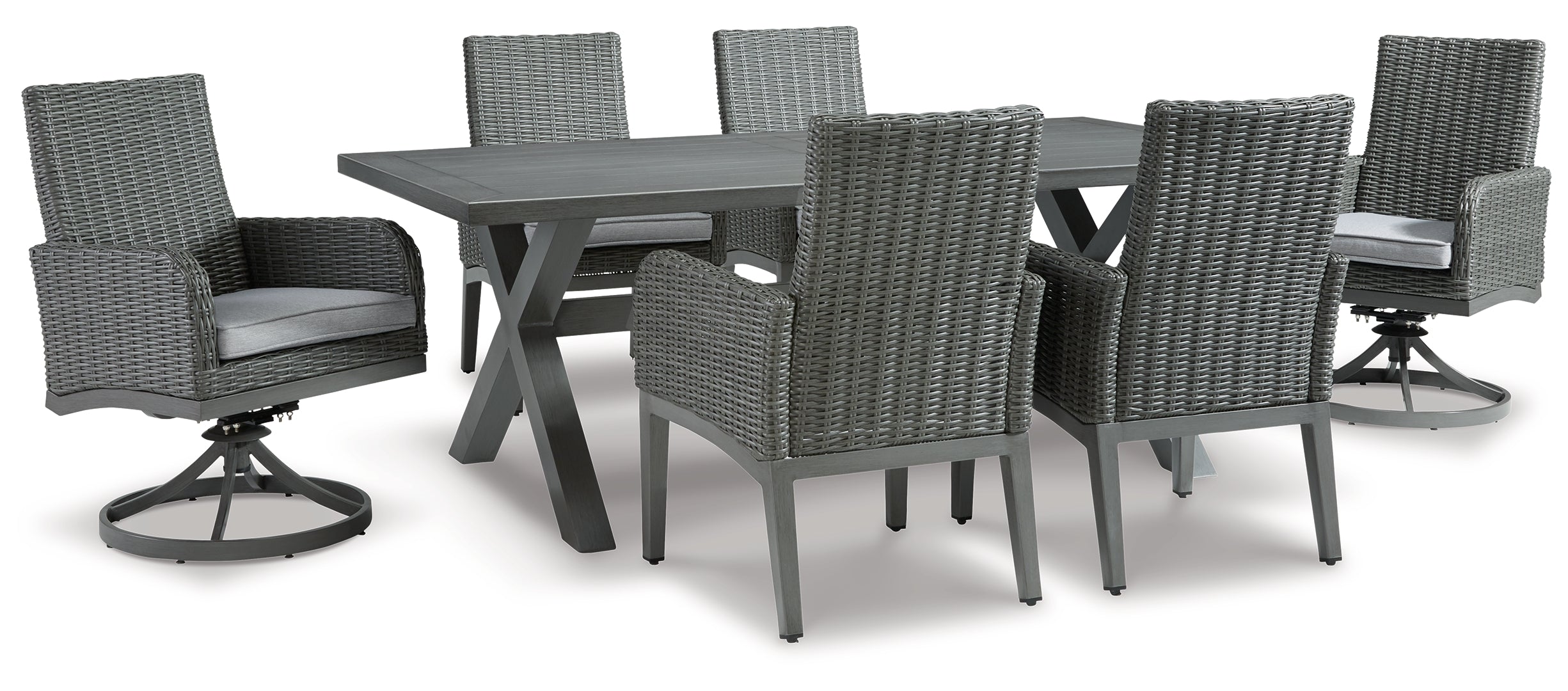 Elite Park Outdoor Dining Table and 4 Chairs and Bench