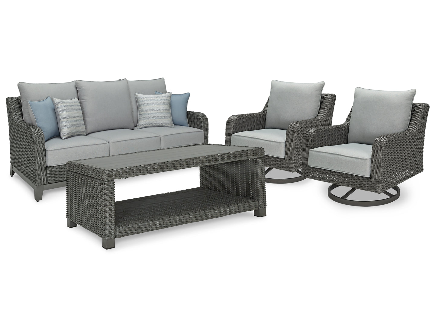 Elite Park Outdoor Loveseat with Coffee Table