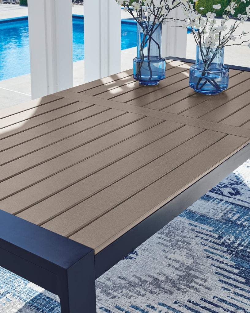 Mabry Shores RECT Dining Table with Umbrella Option