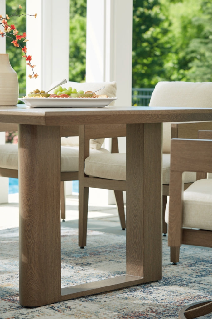 Serene Bay RECT Dining Table with Umbrella Option