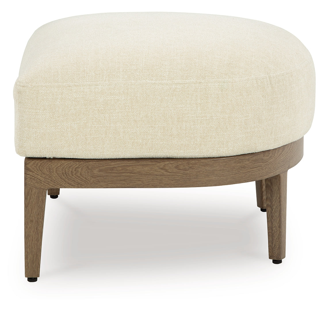 Serene Bay Ottoman with Cushion