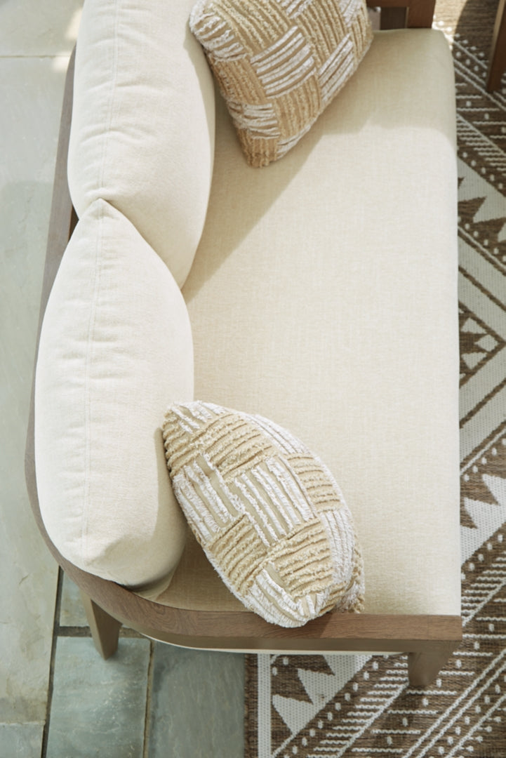 Serene Bay Ottoman with Cushion