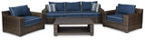 Grasson Lane Grasson Lane Nuvella Sofa with Coffee Table and 2 Lounge Chairs