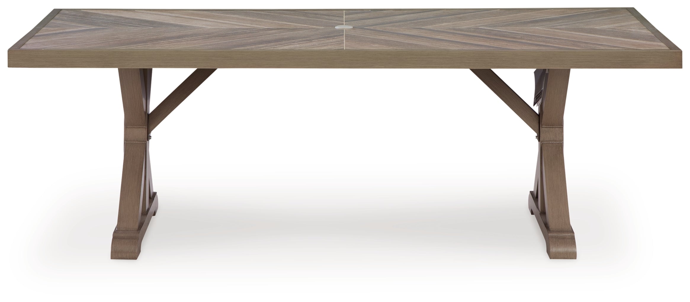 Revare Beach RECT Dining Table with Umbrella Option