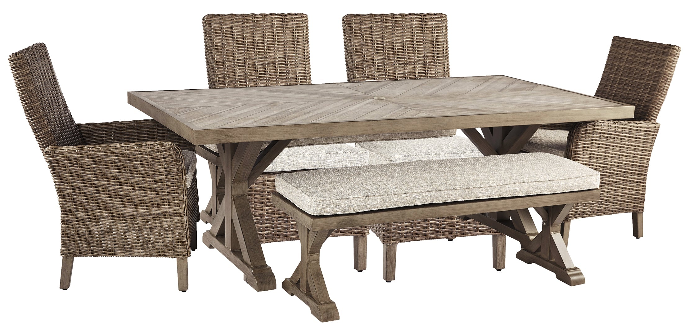 Beachcroft Outdoor Dining Table and Chairs