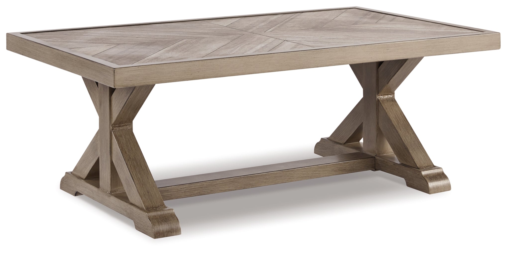 Beachcroft RECT Dining Table w/UMB OPT