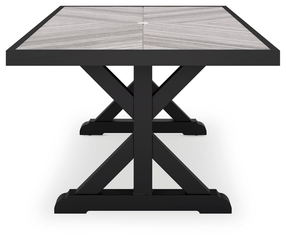 Beachcroft RECT Dining Table w/UMB OPT