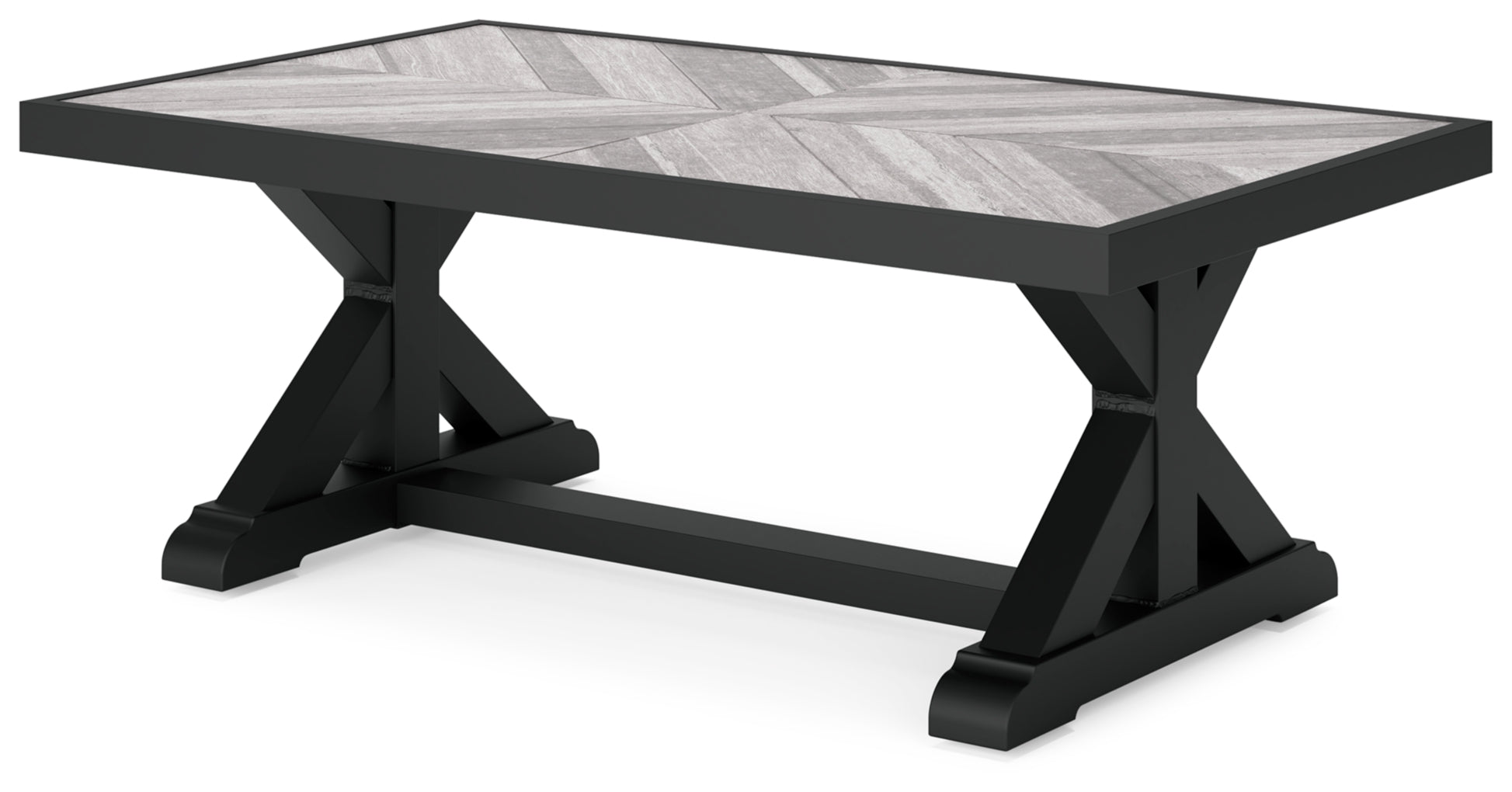 Beachcroft RECT Dining Table w/UMB OPT