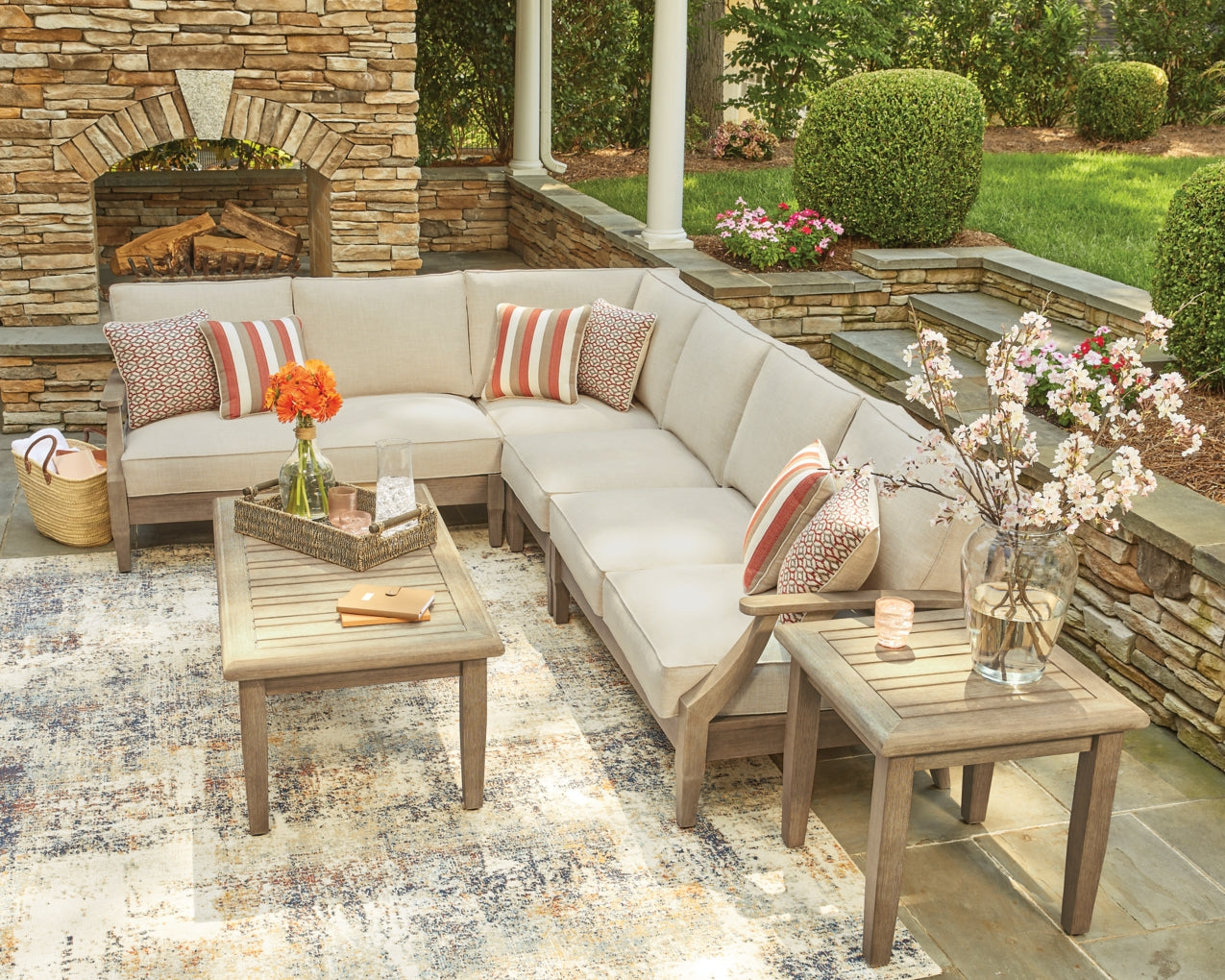 Clare View Outdoor Sectional Set