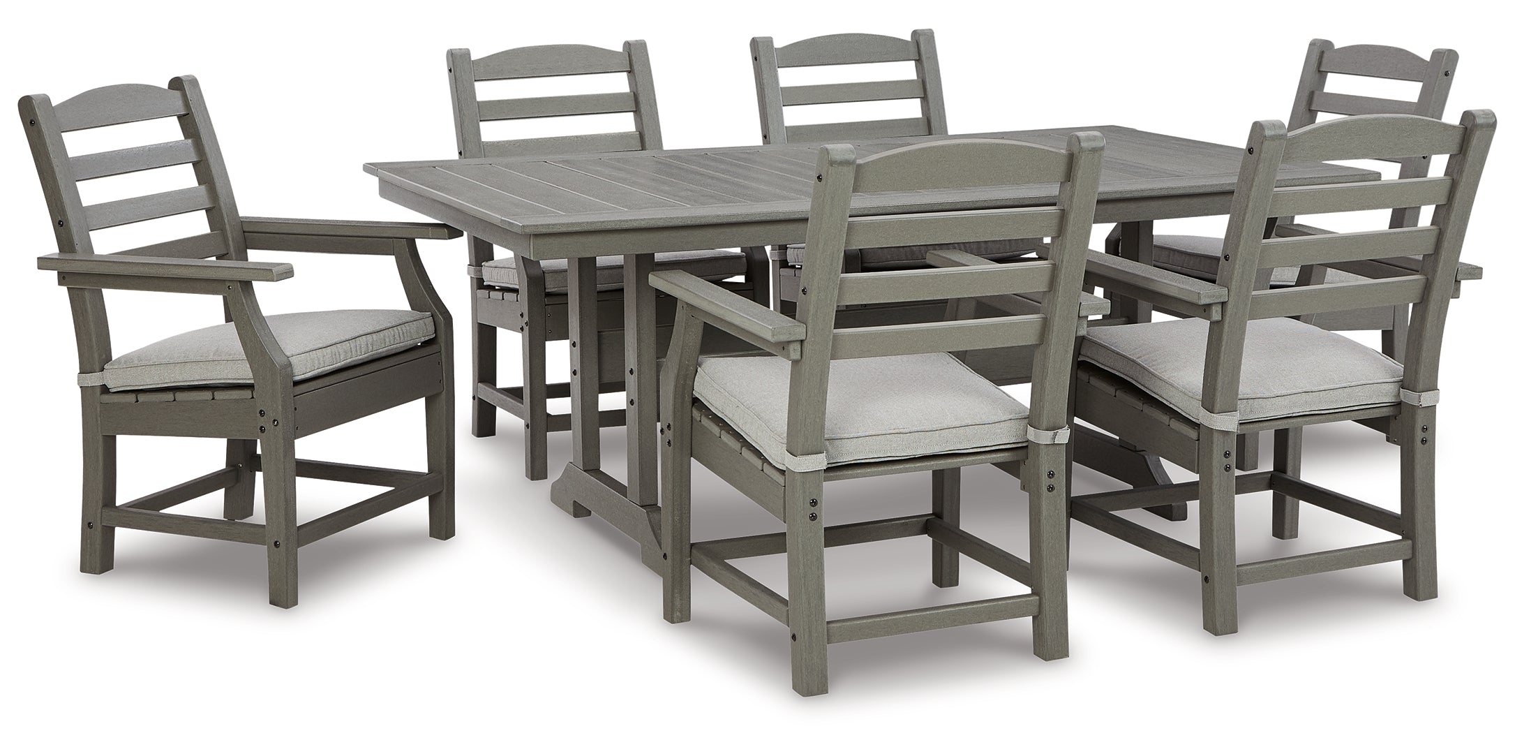 Visola Outdoor Dining Table and 4 Chairs and Bench