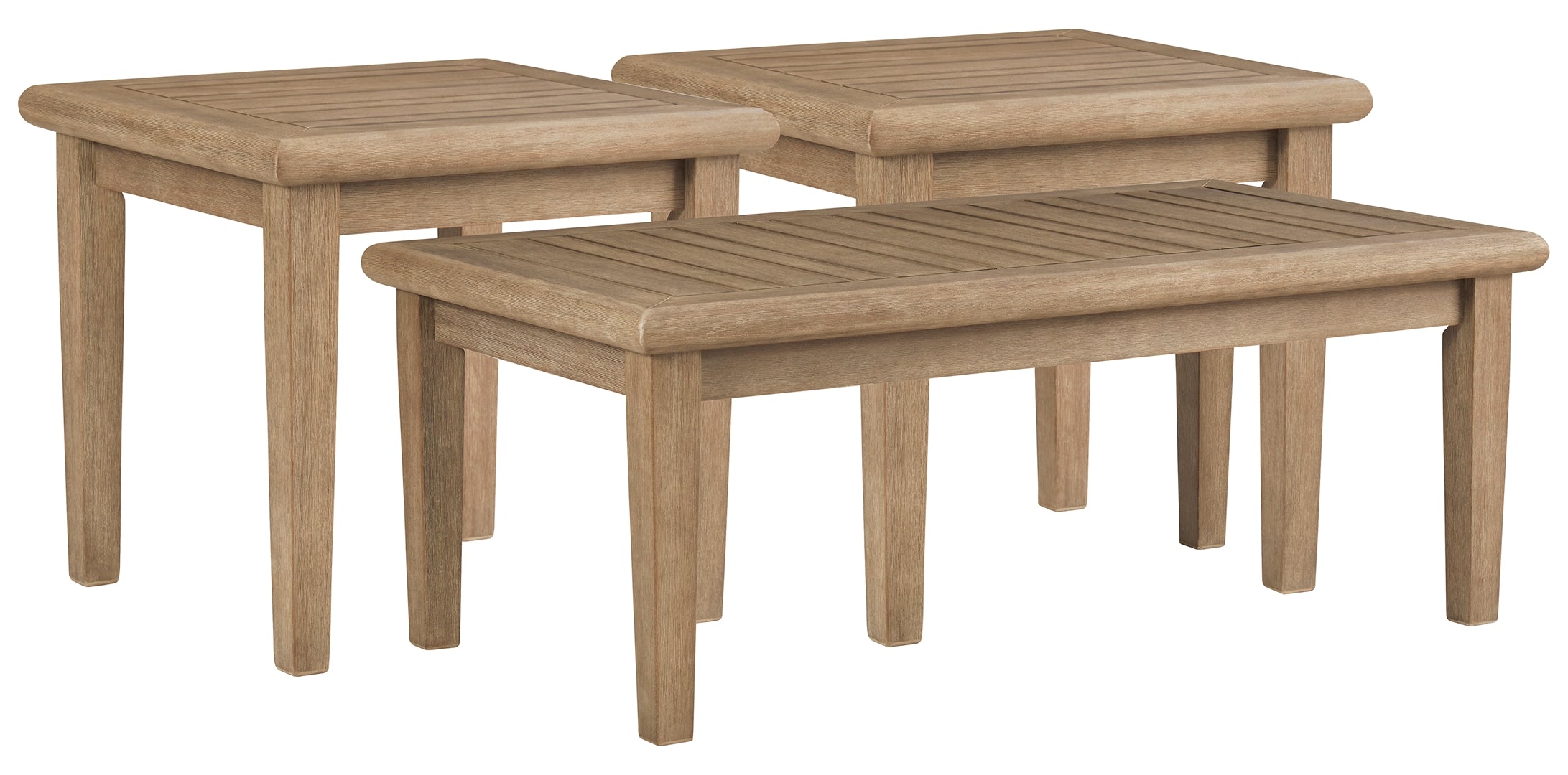 Gerianne Outdoor Coffee Table with 2 End Tables