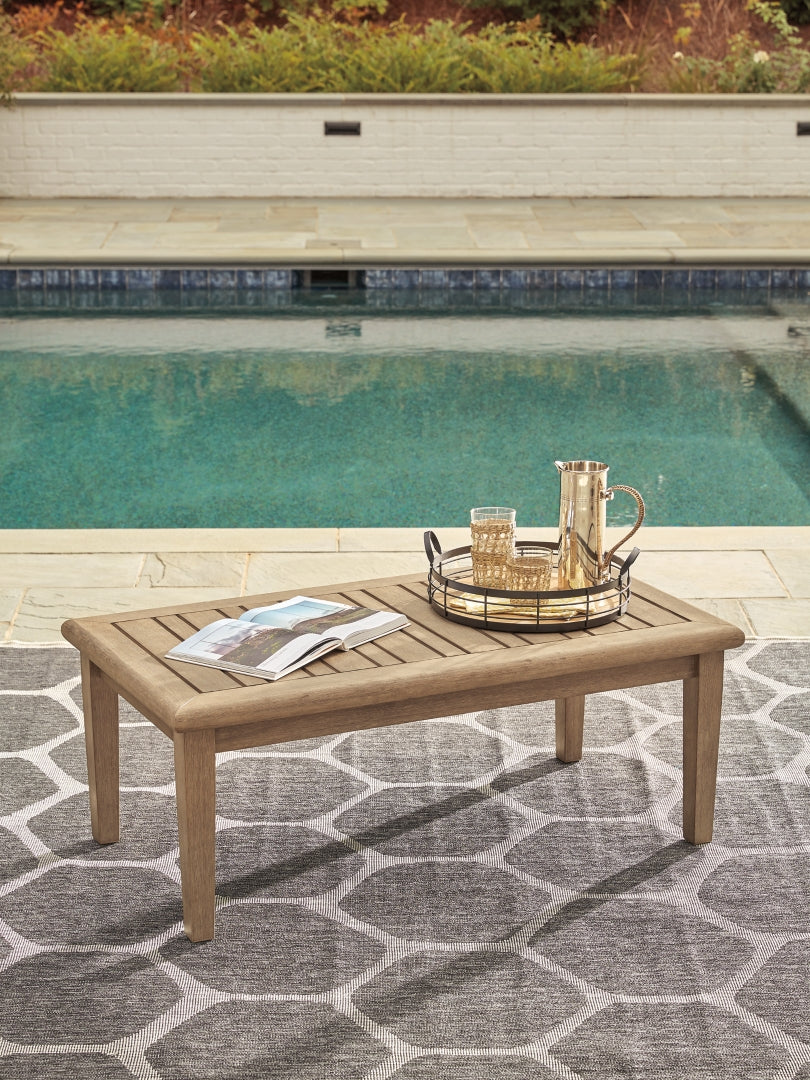 Gerianne Outdoor Coffee Table with 2 End Tables