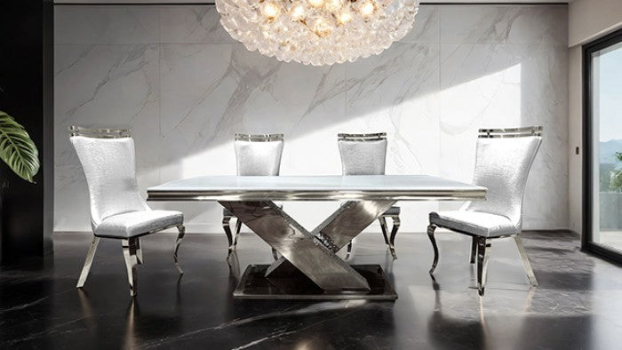 Palazzo Chrome Dining Table
