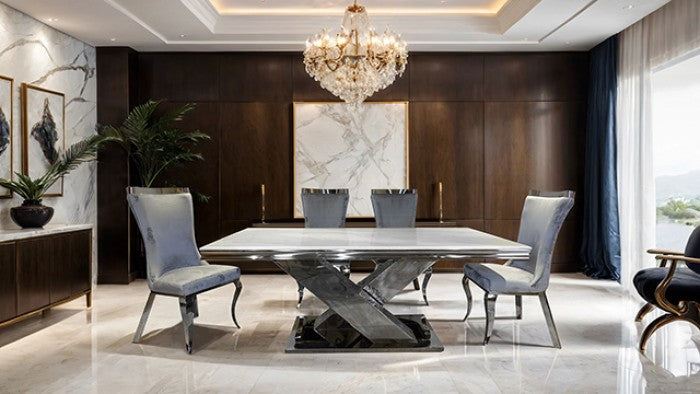 Palazzo Chrome Dining Table