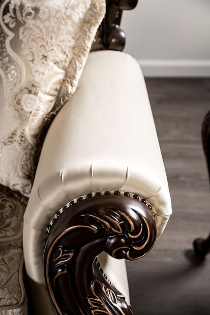 Palencia Dark Cherry/Beige Chair