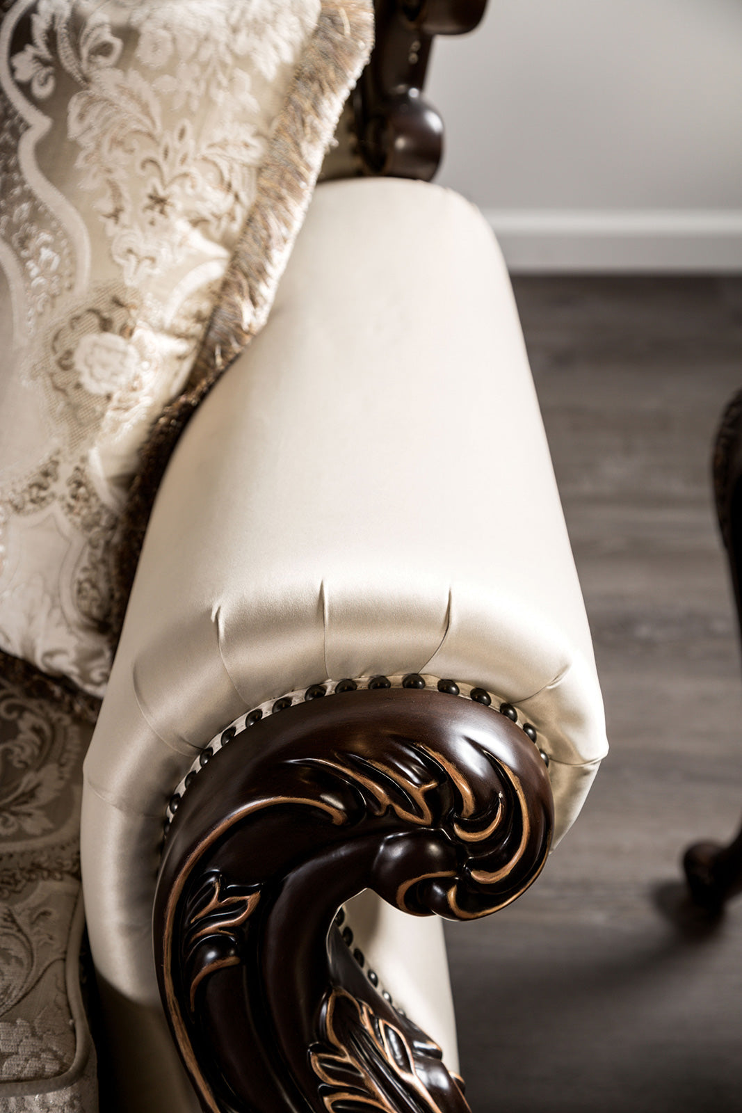 Palencia Dark Cherry/Beige Sofa