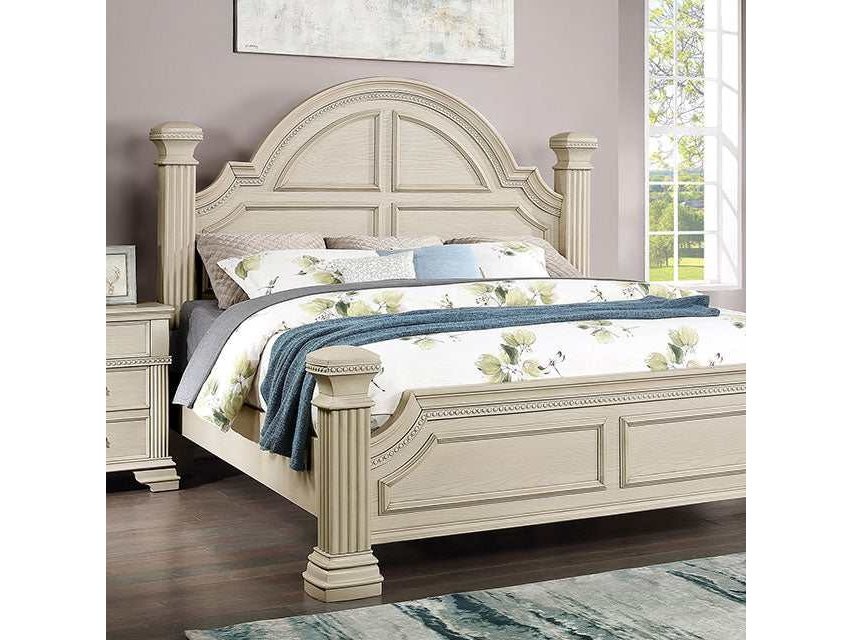 Pamphilos Antique White California King Bed