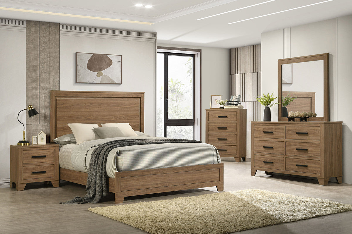 Panelli Walnut Nightstand