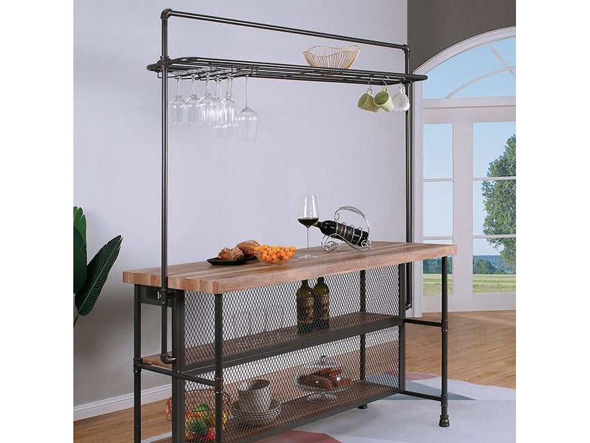 Pariaman Sand Black/Natural Bar Table