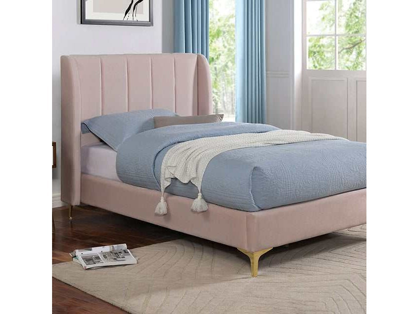 Pearl Light Pink Twin Bed