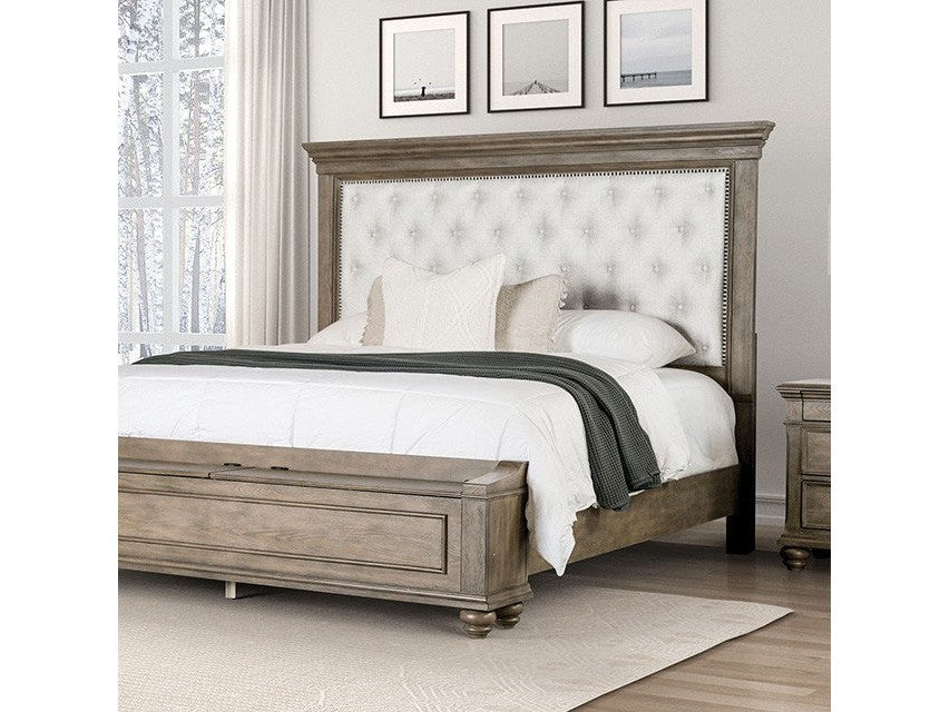 Philomath Aged Oak Queen Bed