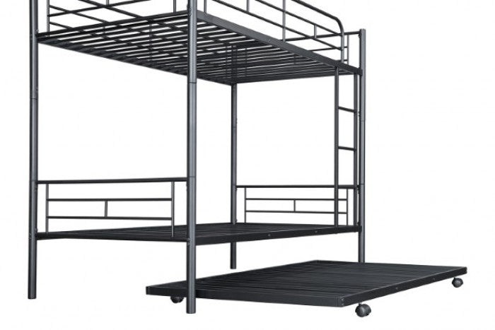 Philotus Black Twin/Twin Bunk Bed