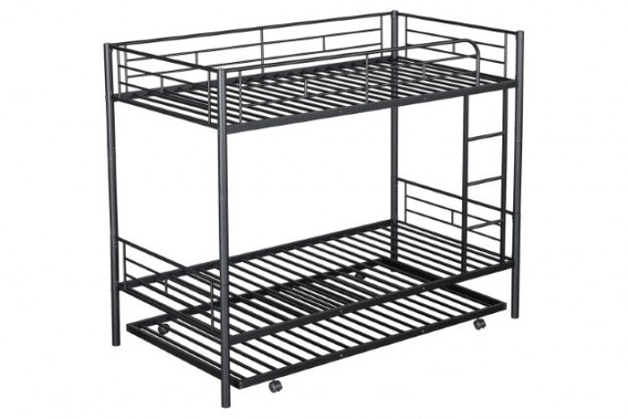 Philotus Black Twin/Twin Bunk Bed