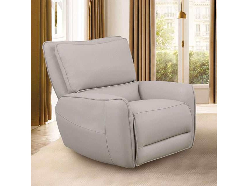 Phineas Beige Top Grain Leather Match Power Recliner