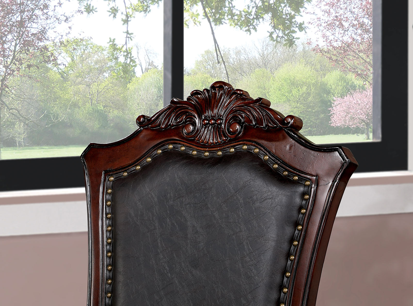 Picardy Brown Cherry/Black 7 Pc. Dining Room Set