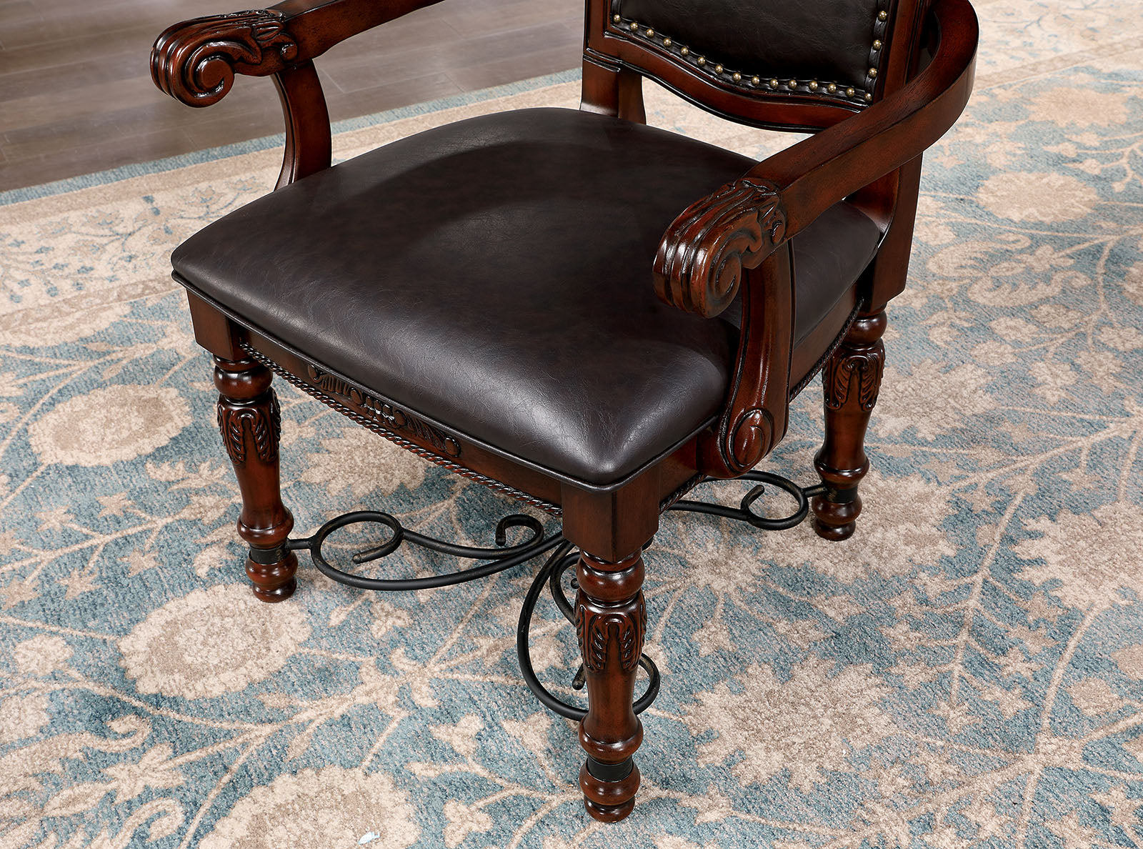Picardy Brown Cherry/Black 7 Pc. Dining Room Set