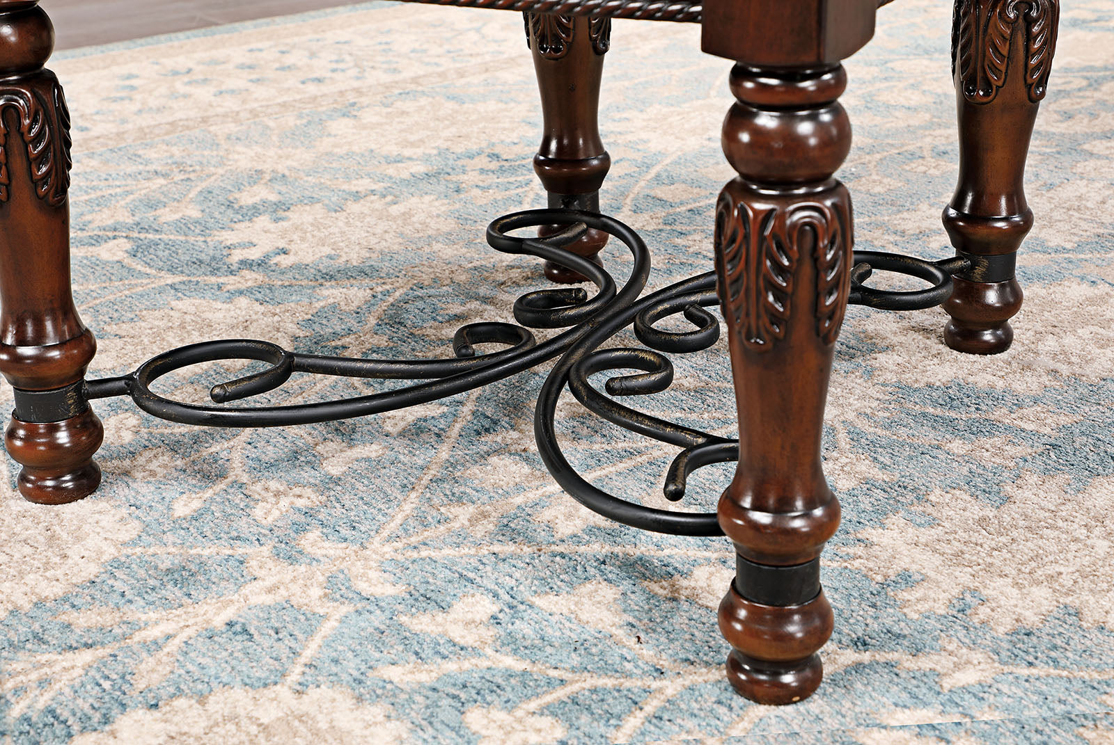 Picardy Brown Cherry/Black 9 Pc. Dining Room Set