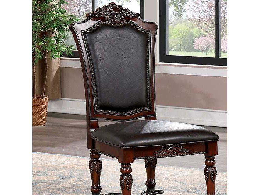 Picardy Brown Cherry/Black Side Chair