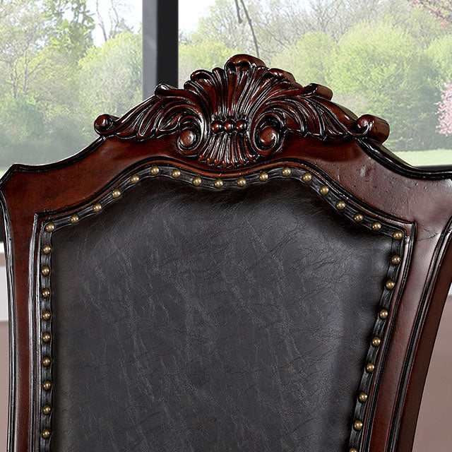 Picardy Brown Cherry/Black Side Chair