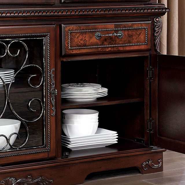 Picardy Brown Cherry Hutch & Buffet
