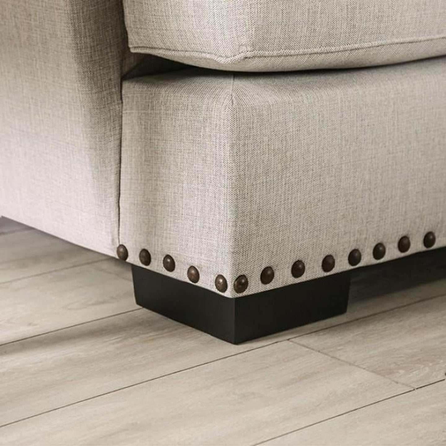 Picotee Light Gray & Charcoal 2pc Living Room Set