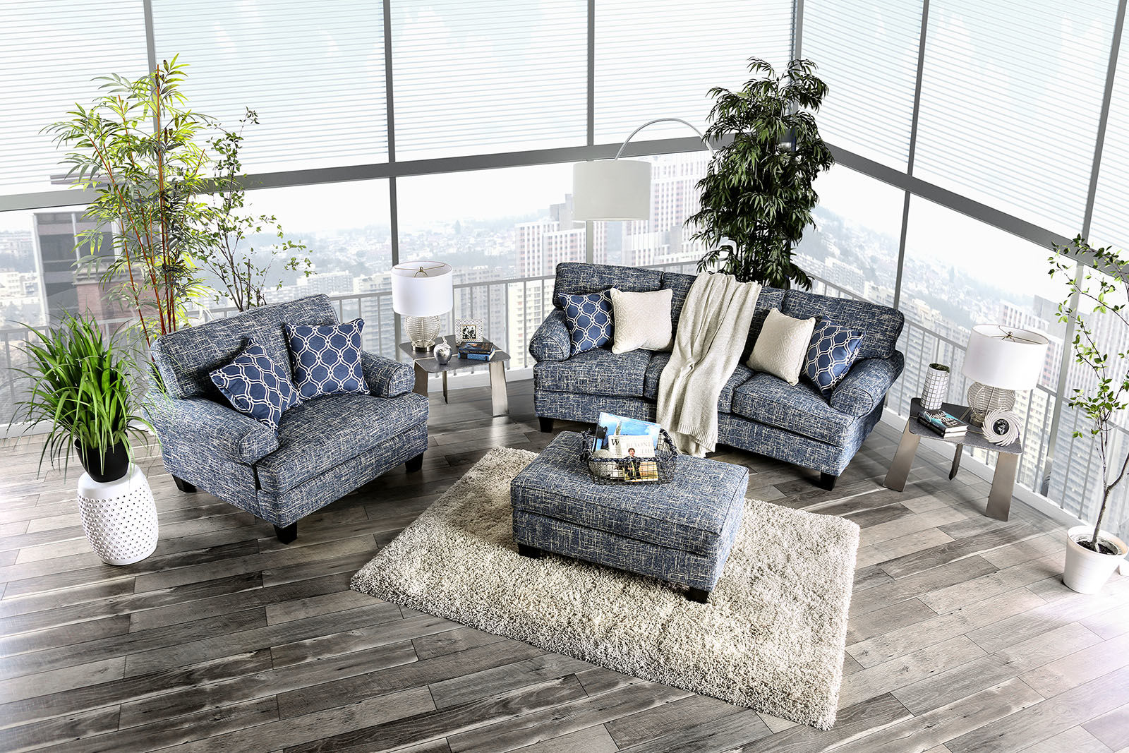Pierpont Blue Sofa