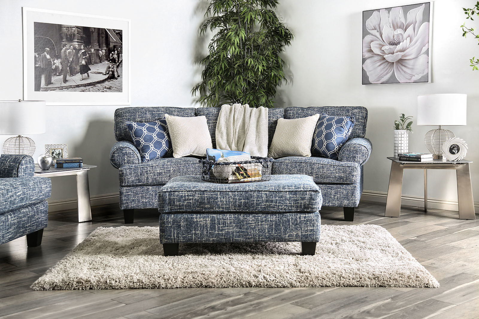 Pierpont Blue Sofa