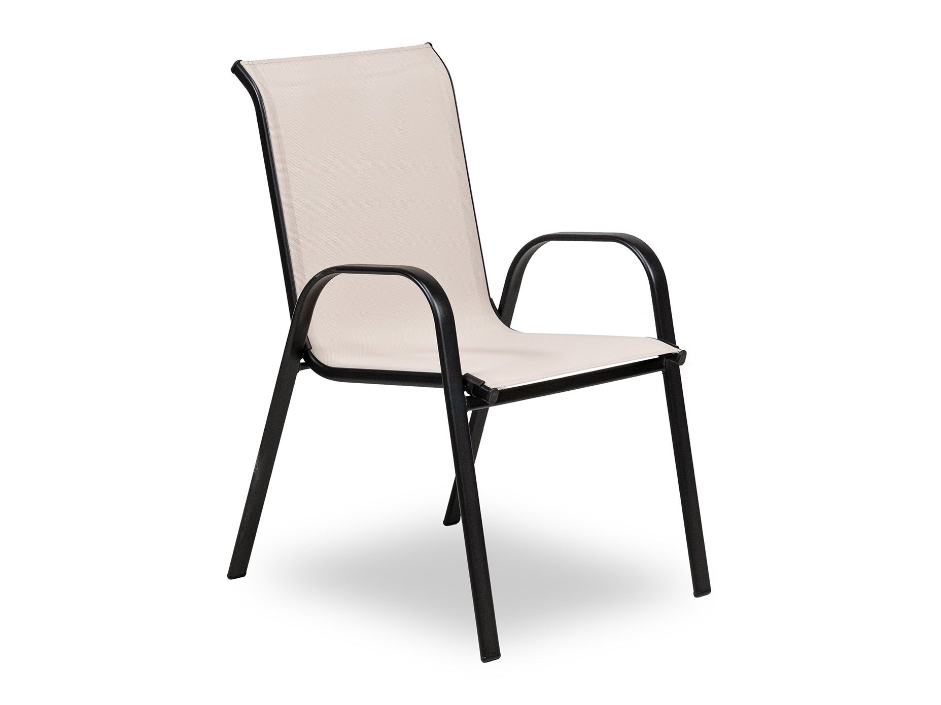 Pierro Beige Outdoor Stacking Chair (Set of 4)