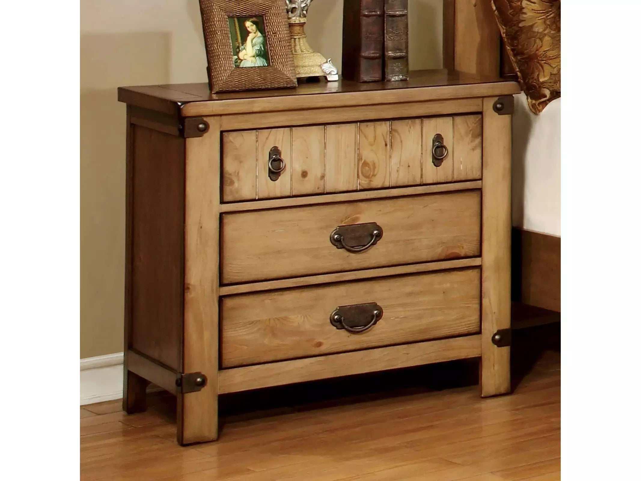 Pioneer Weathered Elm Nightstand
