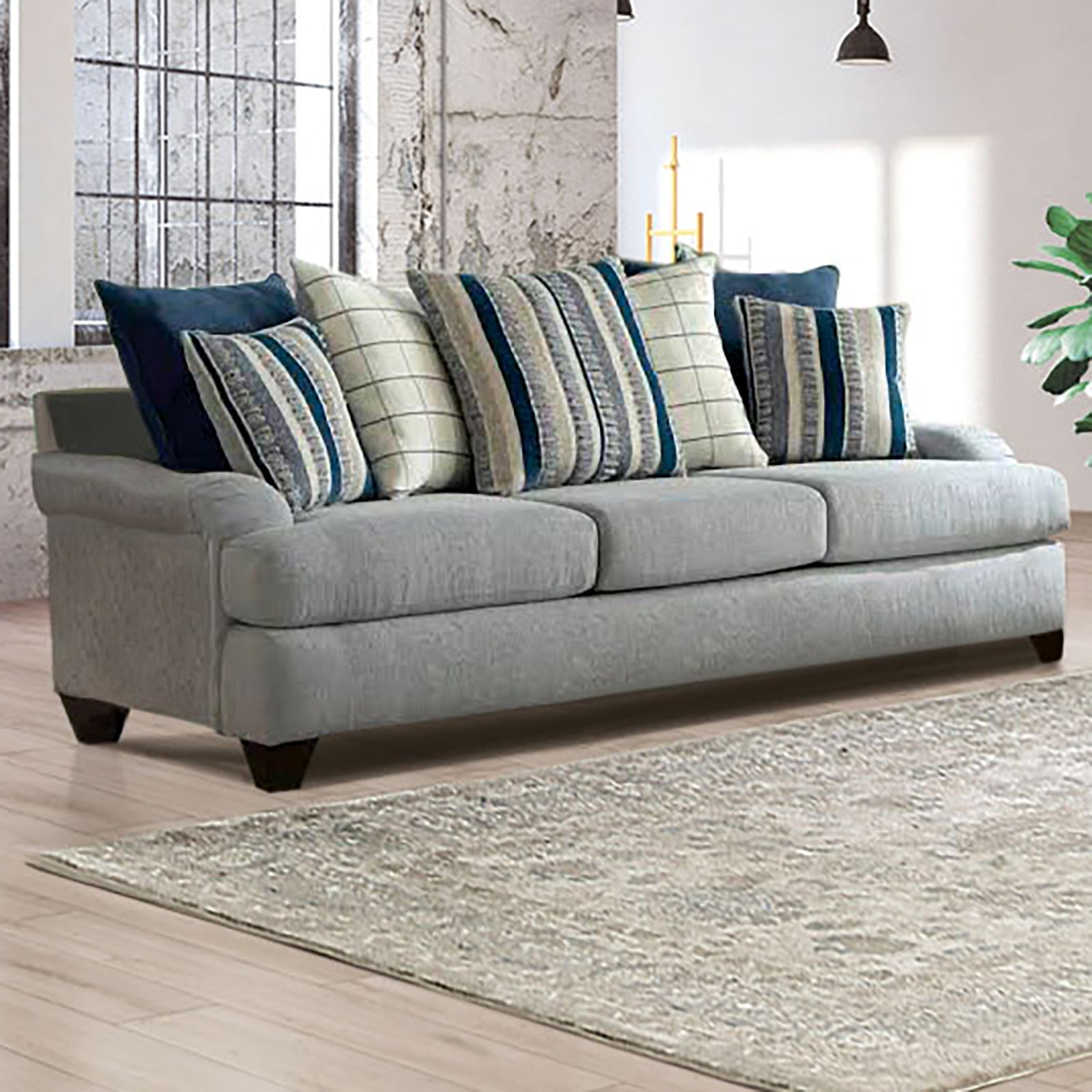 Plaistow Gray Sofa & Loveseat
