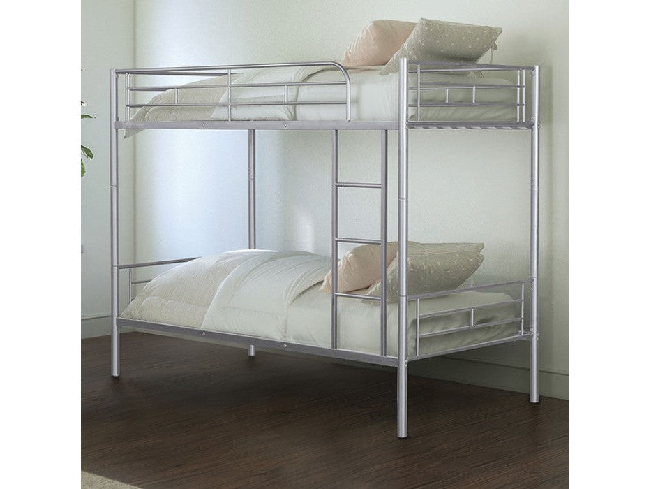 Plutus Silver Twin/Twin Bunk Bed