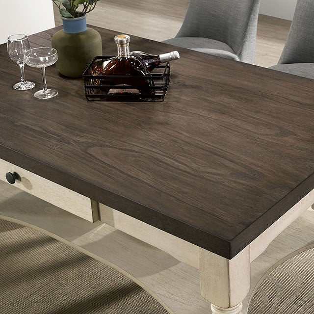 Plymouth Ivory/Dark Gray Counter Height Table
